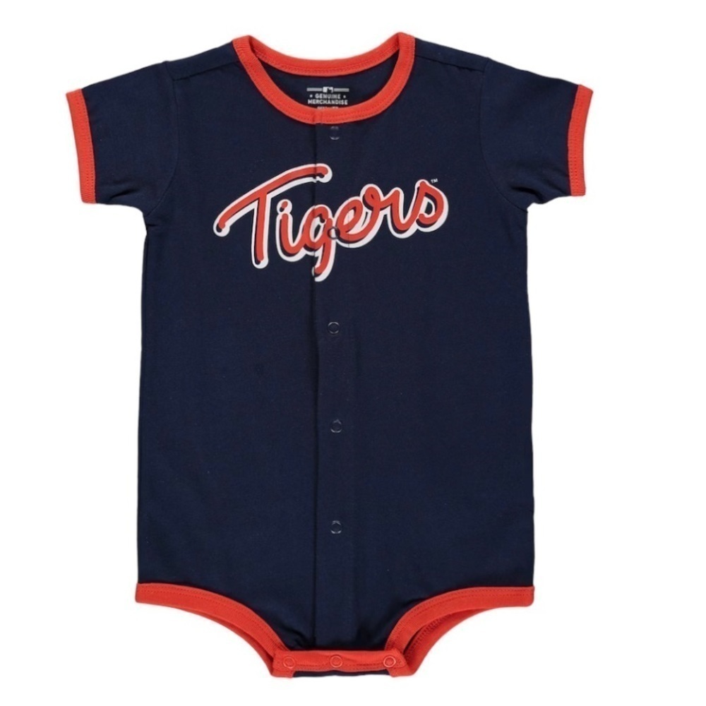 DETROIT Tigers Infant Power Hitter Onesie Romper 
boy or girl 12 months MLB NWT